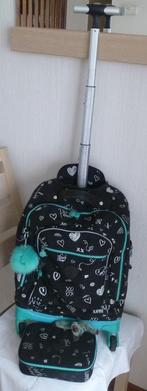 Kipling trolleyset + 100 hokken + isothmeel + apen, Zwart, Aktetas of Boekentas, 40 tot 50 cm, Ophalen of Verzenden