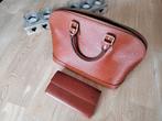 Set Louis Vuitton Alma en portemonnee in Epi bruin - auth., Handtassen en Accessoires, Tassen | Damestassen, Ophalen of Verzenden