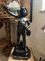 Bronzen beeld op marmer August Moreau, Antiek en Kunst, Ophalen