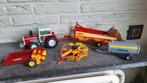 Britains Massey Ferguson tractor met toebehoren, Ophalen of Verzenden, Zo goed als nieuw
