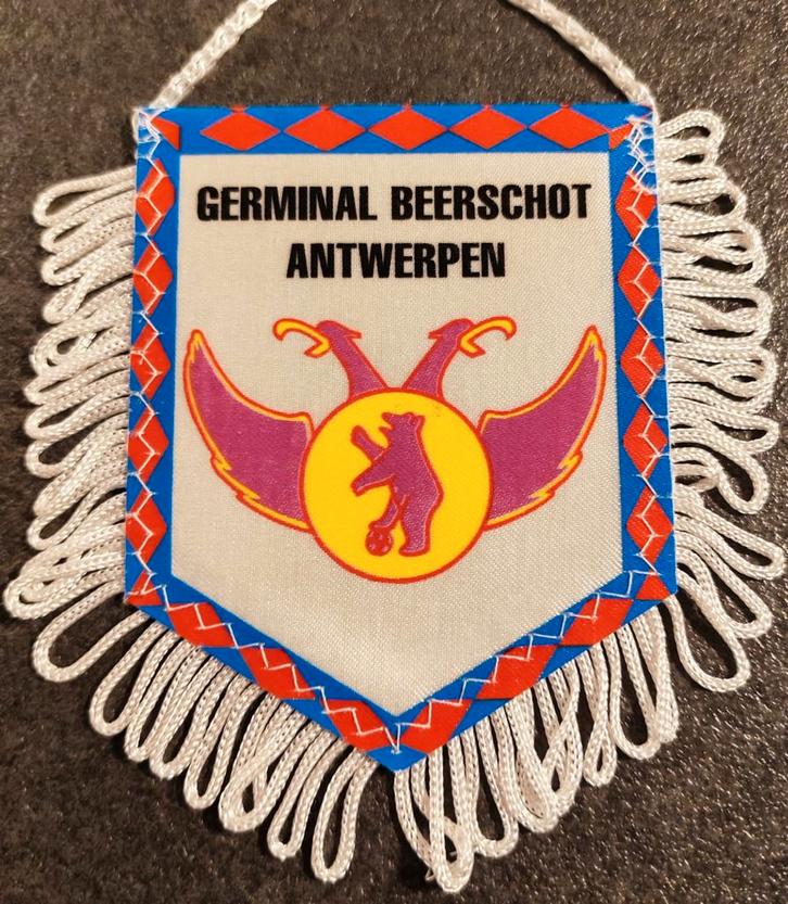 1990s Germinal Beerschot Antwerpen fanion wimpel vaantje, Divers, Drapeaux & Banderoles, Enlèvement ou Envoi