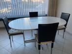 Ronde tafel met stoelen, Ophalen, Gebruikt, 100 tot 150 cm, Rond