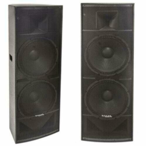 IBIZA-SOUND PA215 2 x15 Inch 2-weg luidspreker 2 x 800 Watt, TV, Hi-fi & Vidéo, Enceintes, Neuf, Autres types, Enlèvement ou Envoi