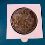 België 5 frank zilver Leopold II 1873 - korte protege, Postzegels en Munten, Munten | België, Zilver, Ophalen of Verzenden, Losse munt