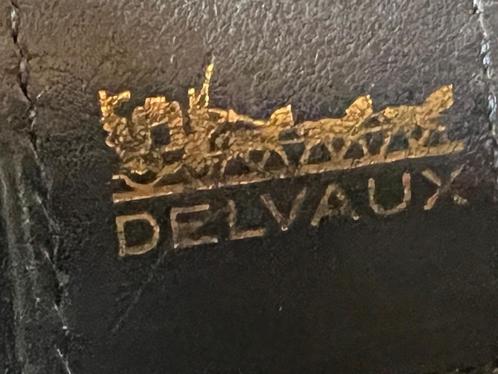 Delvaux vintage handtas, Handtassen en Accessoires, Tassen | Schoudertassen, Gebruikt, Zwart, Leer, Ophalen of Verzenden