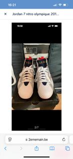 Jordan 7 Retro high Olympique taille 9us/42,5, Kleding | Heren, Schoenen, Wit, Ophalen of Verzenden, Zo goed als nieuw, Sneakers