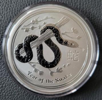 2 oz .999 zilveren munt 'Year of the Snake' beschikbaar voor biedingen