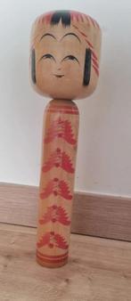 Leuke grote Hijiori gesigneerde Kokeshi, Antiek en Kunst, Kunst | Beelden en Houtsnijwerken, Verzenden