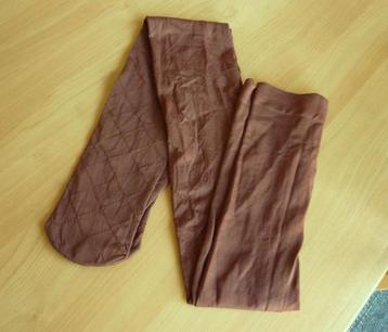 Bruine kousenbroek panty met ruiten Maat 38 beschikbaar voor biedingen