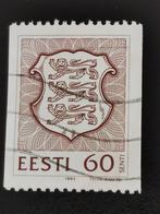 Estland 1993 - staatswapen - verticaal ongetand - rolzegel, Ophalen of Verzenden, Gestempeld