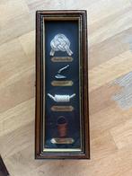 hardhouten kist met fles en twee glaasjes, Ophalen of Verzenden