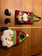 Decoratieve kerstmantas met handvat en pet, Ophalen of Verzenden, Zo goed als nieuw