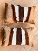 2 kussens 50x80 springbokvel, Maison & Meubles, Accessoires pour la Maison | Coussins, Enlèvement, Comme neuf, Rectangulaire