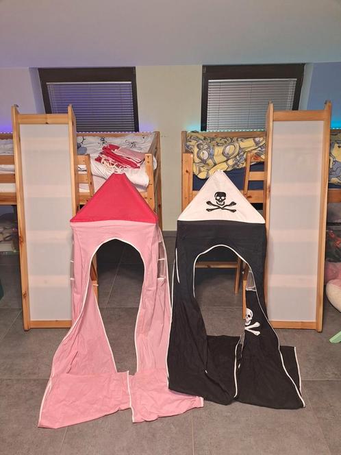 2 lits tobogan mezzanine et tour pour fille et garçon, Enfants & Bébés, Chambre d'enfant | Chambres d'enfant complètes, Utilisé
