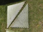 Witte grindstabilisatieplaten (overschotten), Tuin en Terras, Grind, Keien en Split, Ophalen, Overige materialen, Wit, Overige typen