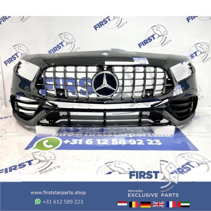 W177 A KLASSE 2021 A45S AMG VOORBUMPER ZWART Origineel Merce, Auto-onderdelen, Carrosserie, Bumper, Mercedes-Benz, Voor, Gebruikt