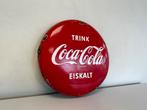 Coca-Cola emaille reclamebord, Verzamelen, Reclamebord, Gebruikt, Ophalen of Verzenden
