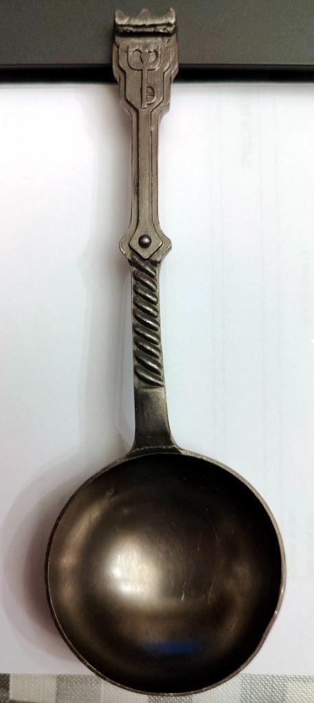 3 zeldzame VINTAGE 19de eeuw oversized tinne lepels, Antiek en Kunst, Antiek | Tin, Ophalen of Verzenden