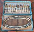 12 delig visbestek incl serveerschaal in originele koffer, Maison & Meubles, Cuisine | Couverts, Résiste au lave-vaisselle, Ensemble de couverts