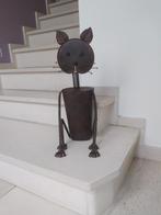 decoratie kat in metaal voor binnen en buiten, Ophalen, Zo goed als nieuw