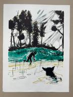Daniel Richter “Hundewasser”, Antiek en Kunst, Kunst | Litho's en Zeefdrukken, Ophalen of Verzenden