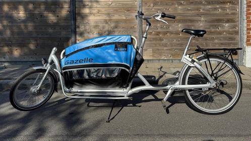 Bakfiets Gazelle Cabby, Fietsen en Brommers, Fietsen | Bakfietsen, Gebruikt, Gazelle, 2 kinderen, Opvouwbaar, Ophalen