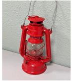 Antieke antiek rood rode stormlamp olielantaarn olielamp, Antiek en Kunst, Ophalen of Verzenden