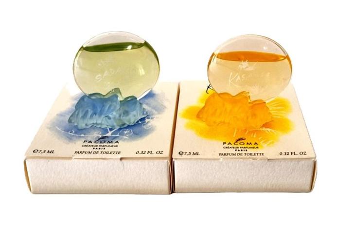 Set van 2 prachtige parfumminiaturen van Sadayia en Kasaya v, Verzamelen, Parfumverzamelingen, Nieuw, Gevuld, Verzenden