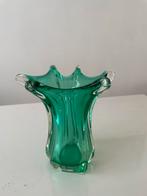 Vase style Murano vert émeraude, Antiquités & Art, Enlèvement