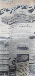 Oude kranten uit 1958 en 1960. Vinted. 40/60 cm, Ophalen