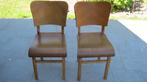 chaises en bois 2 pièces, Enlèvement, Utilisé, Bois, Deux
