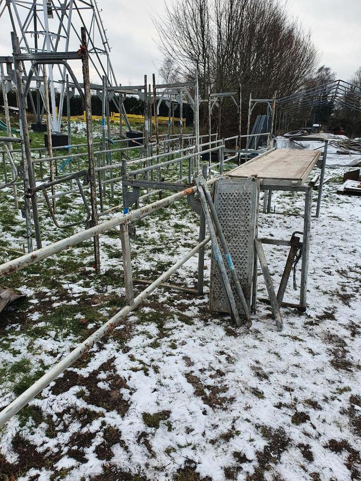 gevelstelling, Doe-het-zelf en Bouw, Steigers, Gebruikt, Gevelsteiger, 5 meter of hoger, Ophalen