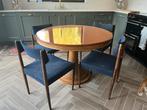Uitschuifbare ronde tafel, Ophalen, Rond, Zo goed als nieuw, Vijf personen of meer