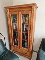 Grenen vitrinekast, Ophalen, Gebruikt, Scandinavisch, 50 tot 100 cm