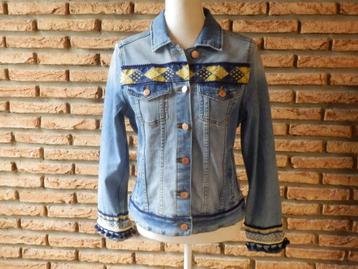 (100)- veste jeans femme t.40 bleue - tex - beschikbaar voor biedingen