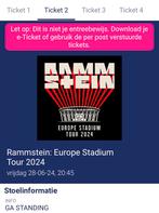 Billets Rammstein, Tickets & Billets, Événements & Festivals