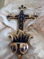 Antiek wijwatervatje/ kruisje gesigneerd ravelli op halen, Antiek en Kunst, Ophalen