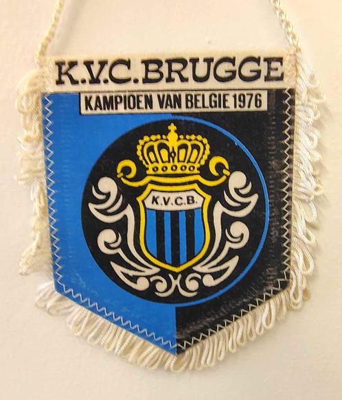 Club Brugge 1976 vintage prachtige zeldzame vaandel  ideaal, Verzamelen, Sportartikelen en Voetbal, Zo goed als nieuw, Vaantje of Sjaal