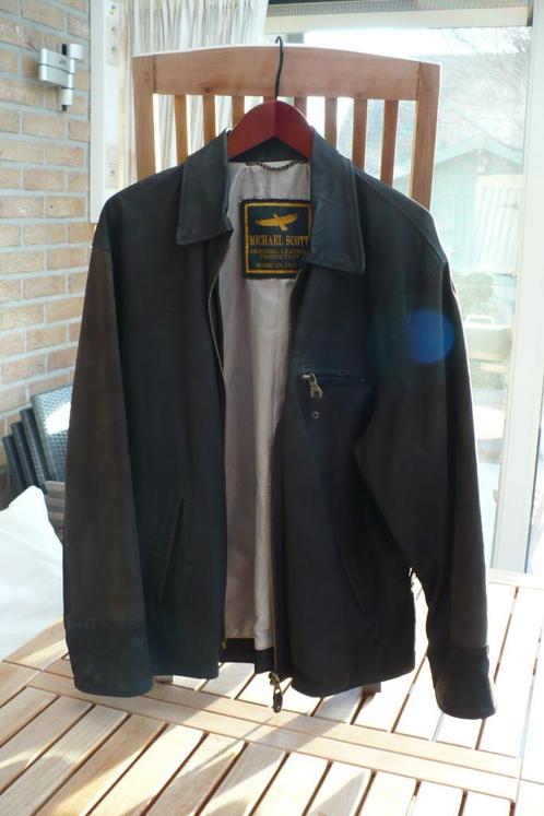 Lederen Vest / Nubuck Jack - XL Bruin, Kleding | Heren, Kostuums en vesten, Zo goed als nieuw, Maat 52/54 (L), Bruin, Ophalen