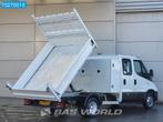 Iveco Daily 35C14 Kipper Dubbel Cabine met Kist 3.5t trekhaa, Auto's, Bestelwagens en Lichte vracht, 2757 kg, Gebruikt, Euro 6