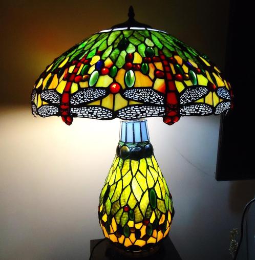Lampe Tiffany Libellule 4 points lumineux 70 x 50✨💎😍🎁💑👌, Maison & Meubles, Accessoires pour la Maison | Autre, Neuf, Enlèvement ou Envoi