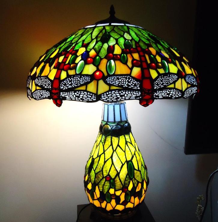 Tiffany lamp Dragonfly H 70 x 50 4 lichtpunten✨😍💑🎁🤗👌, Huis en Inrichting, Woonaccessoires | Overige, Nieuw, Ophalen of Verzenden