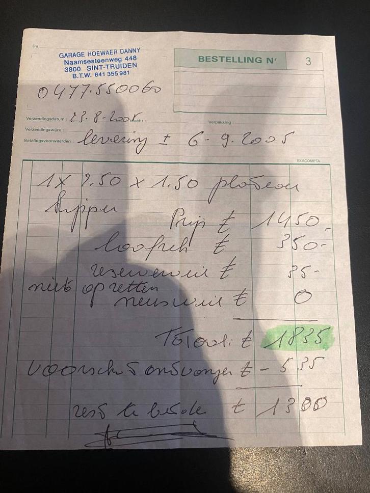 AANHANGWAGEN KIPPER  - 750 KG ONGEREMD, Autos : Divers, Remorques, Comme neuf, Enlèvement