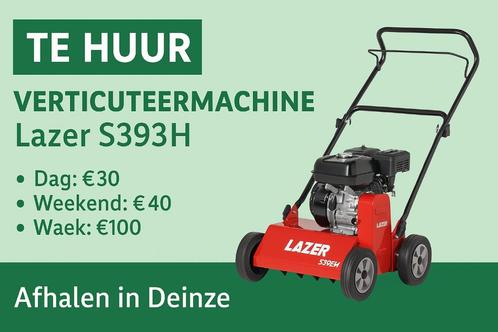 Te huur: verticuteermachine Lazer S393H – voor jouw gazon!, Tuin en Terras, Verticuteermachines, Zo goed als nieuw, Benzine, Ophalen