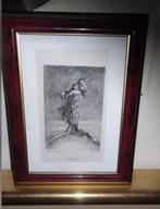 Gravure postface de Félicien rops, Antiek en Kunst, Kunst | Etsen en Gravures, Ophalen of Verzenden