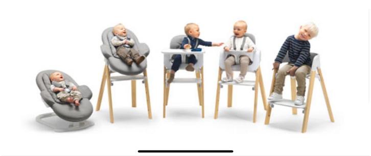 Stokke Steps + Bouncer en vele toebehoren, Kinderen en Baby's, Kinderstoelen, Meegroeistoel, Stoelverkleiner, Ophalen