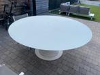 Ronde tuintafel met glazen blad, Tuin en Terras, Ophalen, Rond