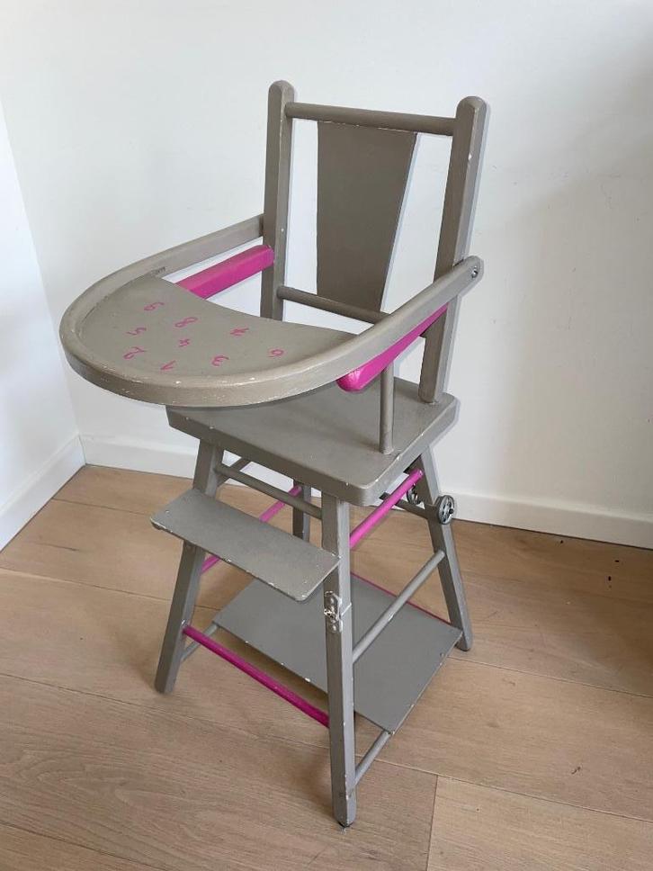 Chaise haute pour poupée, Enfants & Bébés, Jouets | Jouer aux cuisines, Utilisé, Jouer à la cuisine, Bois, Enlèvement