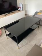Zwarte glazen tafel Ikea, Gebruikt, Ophalen of Verzenden