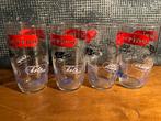 4 LIMONADE GLAZEN SERINO JAREN 70, Verzamelen, Ophalen of Verzenden, Zo goed als nieuw, Frisdrankglas